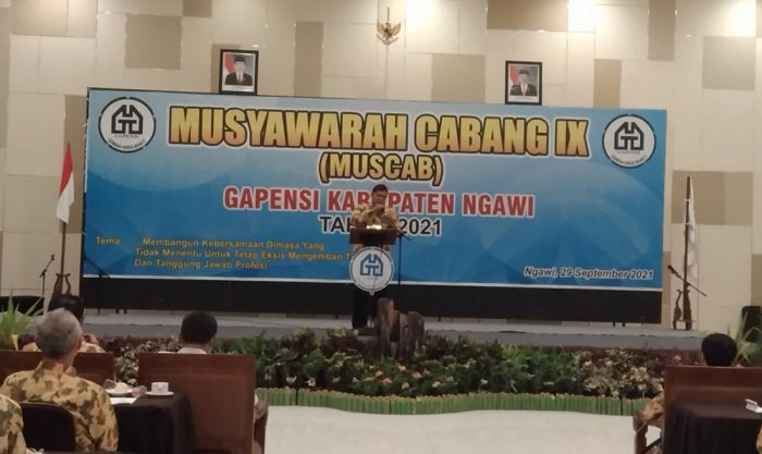 Muscab Gapensi Ngawi Periode 2021-2026, Anang Budi Santoso Terpilih Secara Aklamasi