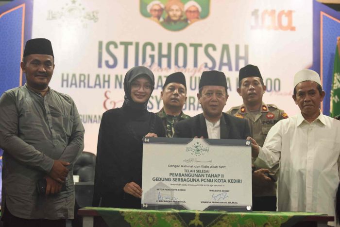 Mbak Wali Hadiri Istighotsah Harlah NU ke-100 dan Tasyakuran Pembangunan Gedung Serbaguna Tahap 2