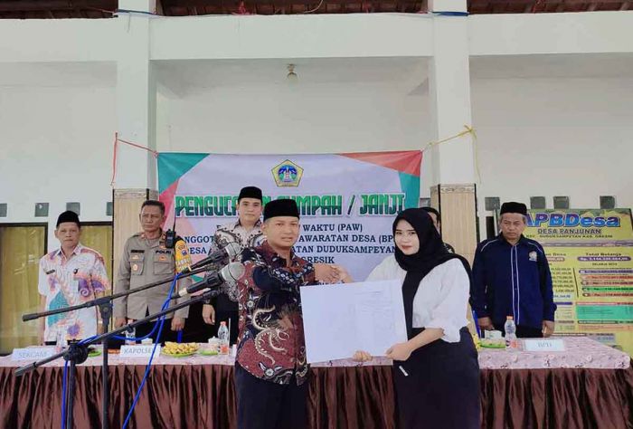 Isi Kekosongan, Pemdes Panjunan Gresik Gelar Pelantikan PAW Anggota BPD Isi Kekosongan, Pemdes Panjunan Gresik Gelar Pelantikan PAW Anggota BPD