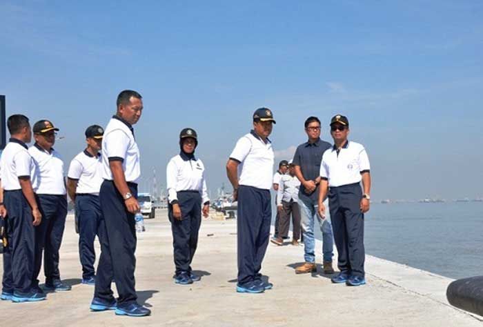 Kasarmatim Tinjau Pembangunan Dermaga Semampir, Surabaya