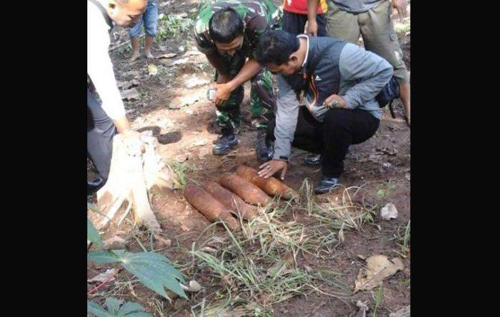 Cangkul Sawah, Petani di Ponorogo Temukan 4 Mortir Aktif