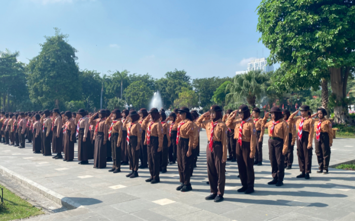Armuji Pimpin Upacara Peringatan Hari Pramuka 2024 di Balai Kota Surabaya Armuji Pimpin Upacara Peringatan Hari Pramuka 2024 di Balai Kota Surabaya