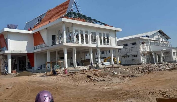 Proses Pembangunan Gedung Damkar Kabupaten Pasuruan Capai 77 Persen
