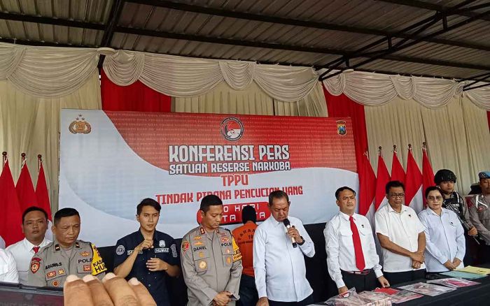 Polres Mojokerto Kota Bongkar TPPU Narkoba Miliaran Rupiah Polres Mojokerto Kota Bongkar TPPU Narkoba Miliaran Rupiah
