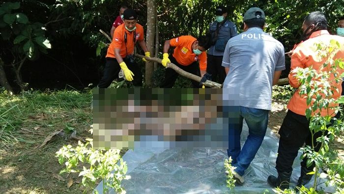 ​Jasad Mr X Ditemukan Membusuk di Sungai Tengah Hutan Tuban