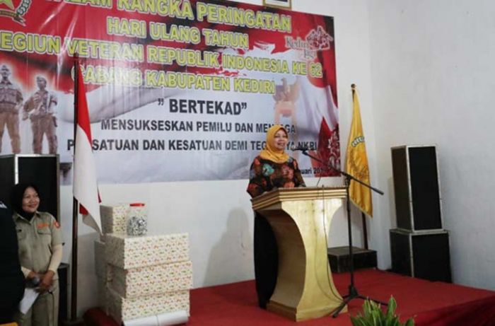 Bupati Haryanti Hadiri Tasyakuran HUT Veteran