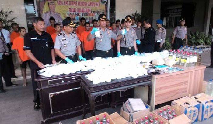 2 Minggu, Polres Tulungagung Ringkus 23 Tersangka dan Sita Beragam Narkoba 2 Minggu, Polres Tulungagung Ringkus 23 Tersangka dan Sita Beragam Narkoba