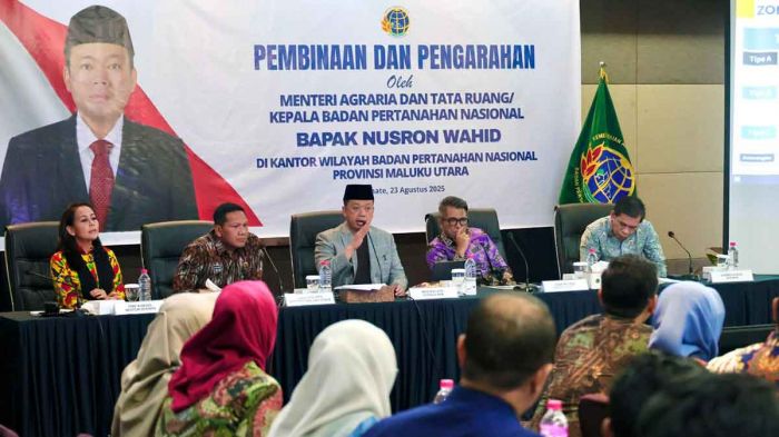 Di Kanwil BPN Maluku Utara, Menteri ATR/BPN: Tugas Saya Memberi Kepastian dan Harapan Di Kanwil BPN Maluku Utara, Menteri ATR/BPN: Tugas Saya Memberi Kepastian dan Harapan