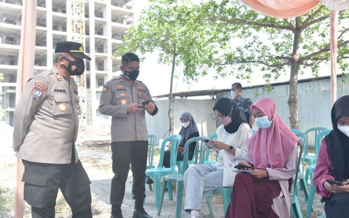 Gandeng Umla, Polres Lamongan Gelar Vaksinasi Massal