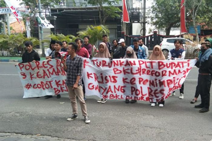 Gelar Aksi, PPB Tuding Polres Bangkalan Gagal Tangani Curanmor