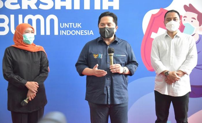 Wali Kota Eri Optimis Target 5.000 Vaksinasi per Hari di Sentra Vaksinasi Bersama BUMN Terwujud Wali Kota Eri Optimis Target 5.000 Vaksinasi per Hari di Sentra Vaksinasi Bersama BUMN Terwujud
