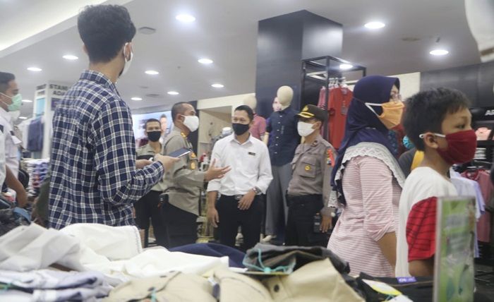 Jelang Idul Fitri, Polres Kediri Kota Cek Pusat Perbelanjaan
