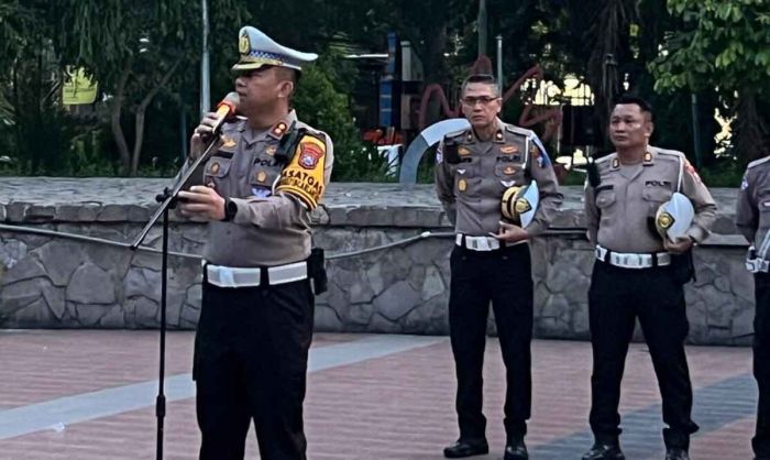 Satlantas Polrestabes Surabaya Optimalkan Kamseltibcar Selama Libur Lebaran 2025