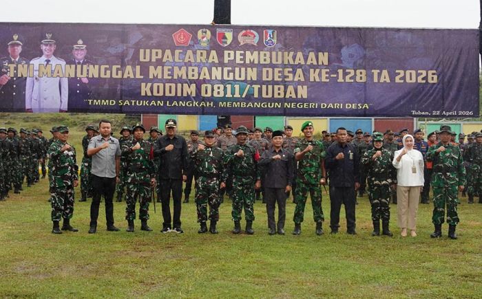Program TMMD ke-128 di Tuban Fokus Infrastruktur, Dandim 0811: Bukti TNI Semakin Dekat dengan Rakyat