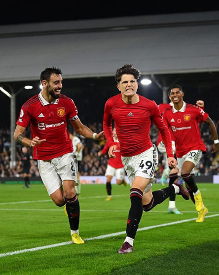 Gol Menit Akhir Garnacho Membawa Kemenangan Manchester United 2-1 Melawan Fulham
