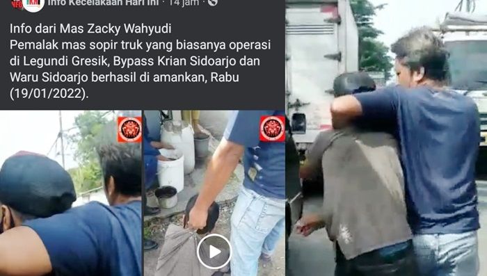 Resahkan Sopir-Sopir Truk, Preman Tukang Palak di Jalan Kletek Sidoajo Berhasil Diamankan