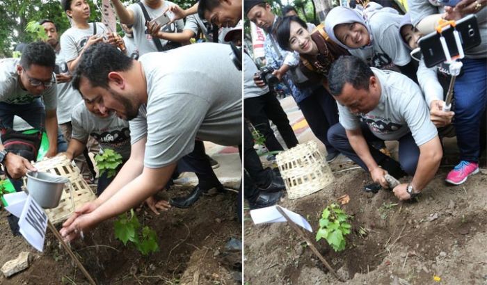 Gerakan Tanam 1.000 Anggur, Jurnalis Probolinggo Ajak Wali Kota