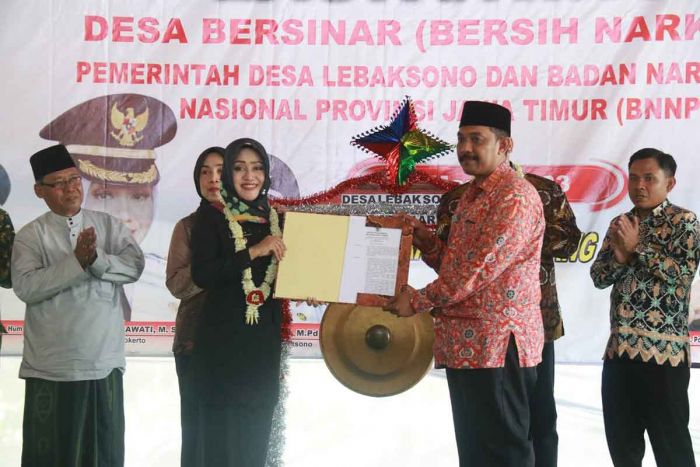 BNN Jatim Bersama Pemkab Mojokerto Launcing Desa Bersih Narkoba