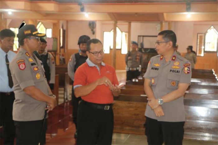Cek Kesiapan, Tim Mabes Polri Sidak Gereja di Kediri Cek Kesiapan, Tim Mabes Polri Sidak Gereja di Kediri