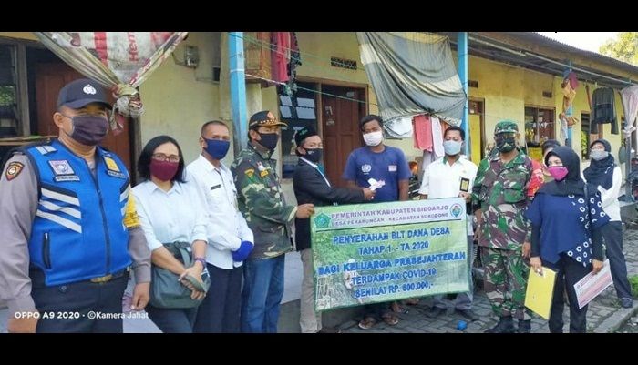 Desa Pekarungan Sukodono Awali Pencairan BLT-DD di Kabupaten Sidoarjo