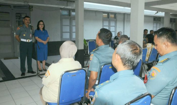 Jelang Purna Dinas, Danpom Koarmada II Berpamitan dengan Seluruh Anggota