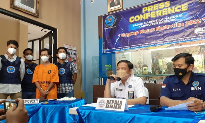 BNNK Nganjuk Ungkap Peredaran Narkoba dari Luar Negeri