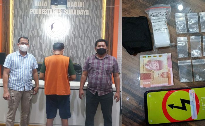 Jual Beli HP Nyambi Edarkan Sabu, Pria Bubutan Surabaya Diringkus Polisi Jual Beli HP Nyambi Edarkan Sabu, Pria Bubutan Surabaya Diringkus Polisi