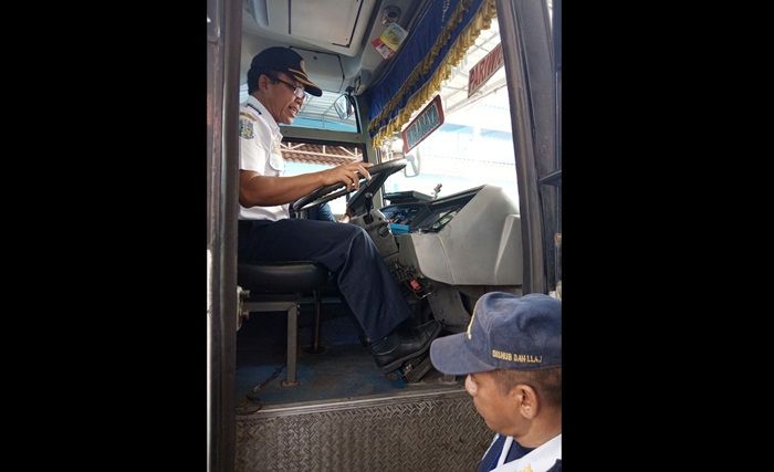Antisipasi Laka, Dishub Gelar Pemeriksaan Rutin Angkutan Bus