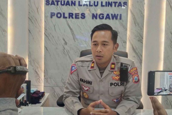 Sehari Dua Kali Kecelakaan Truk Pengangkut Tebu, Satlantas Polres Ngawi Lakukan Tindakan Ini