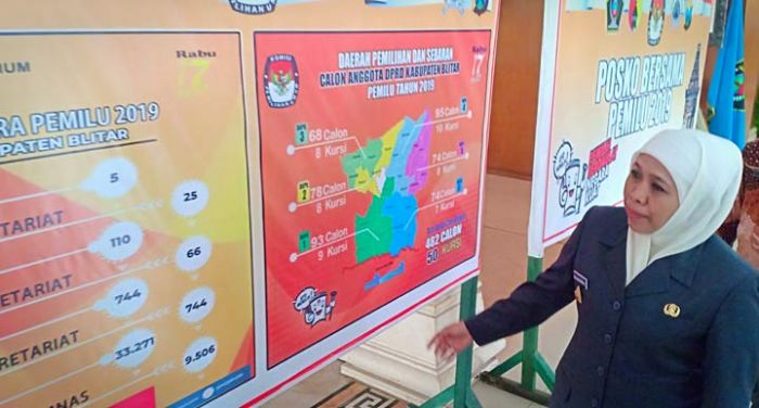 Bersama Kapolda, Gubernur Jatim Cek Kesiapan Pemilu di Kabupaten/Kota Blitar