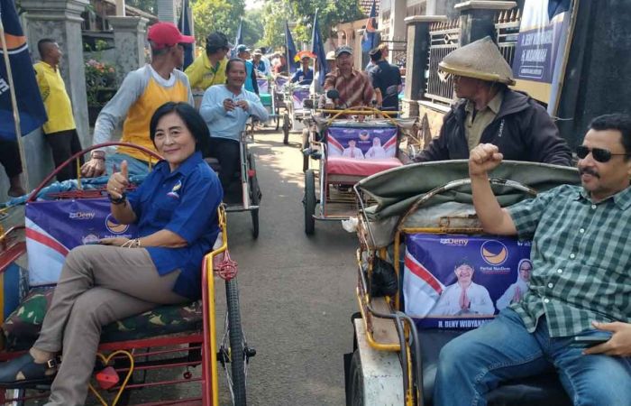 NasDem Branding Becak Deny-Muda di Grogol Kediri NasDem Branding Becak Deny-Muda di Grogol Kediri