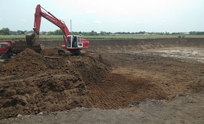 Antisipasi Banjir, Pemkab Nganjuk Bangun Embung Sambut Musim Hujan