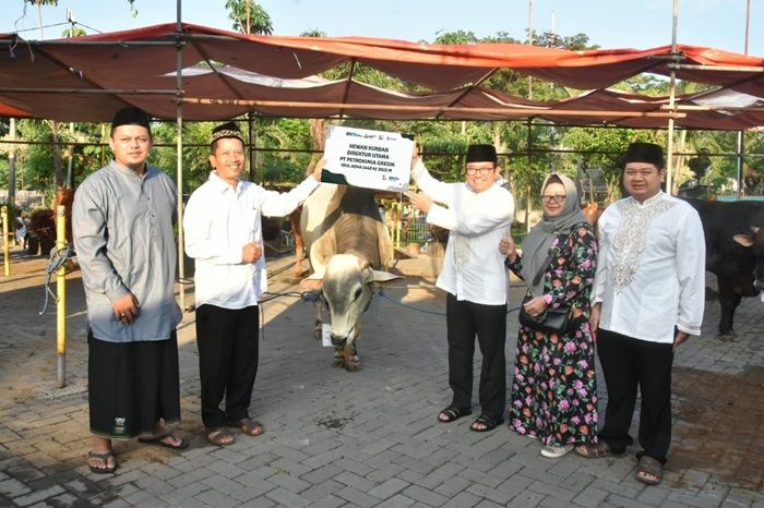 Tepat HUT ke-50, Petrokimia Gresik Salurkan Kurban 16 Ekor Sapi dan 98 Ekor Kambing