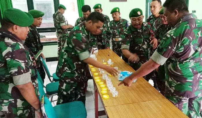 ​Usai Pam Natal, Prajurit Kodim Tipe A 0830/Surabaya Utara Dites Urine