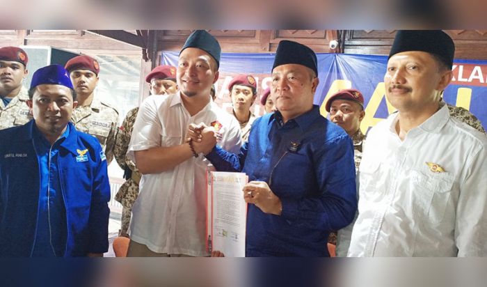 Deklarasi, Gerindra dan Demokrat Gresik Sepakat Usung Alif Sebagai Bacabup