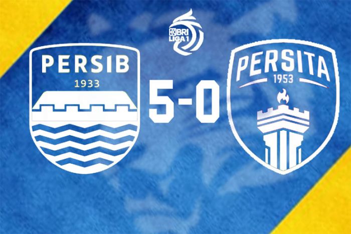 Hasil Liga 1: Persib Sodok Tiga Besar Usai Pesta Gol ke Gawang Persita Tangerang 