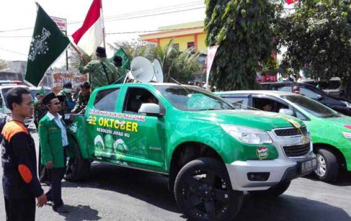 Sambut Penetapan Hari Santri, PCNU-Ansor Gresik Gelar Kirab Sambut Penetapan Hari Santri, PCNU-Ansor Gresik Gelar Kirab