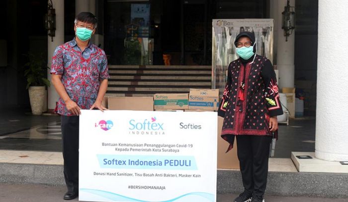 Pemkot Surabaya Terima Bantuan 10 Ribu Masker Kain dari PT Softex Pemkot Surabaya Terima Bantuan 10 Ribu Masker Kain dari PT Softex
