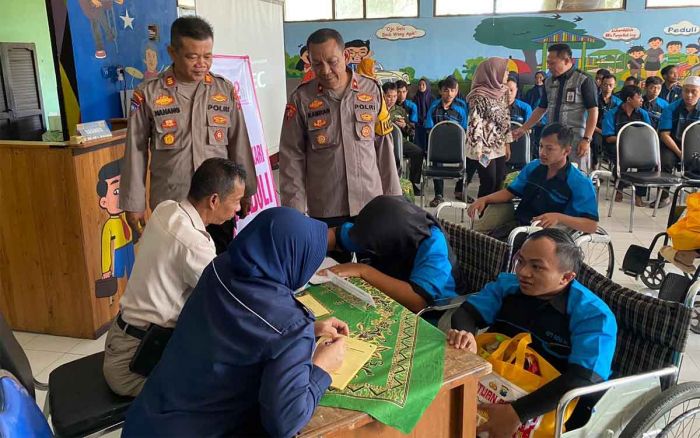 Polres Pasuruan Gelar Pengobatan Gratis untuk Disabilitas