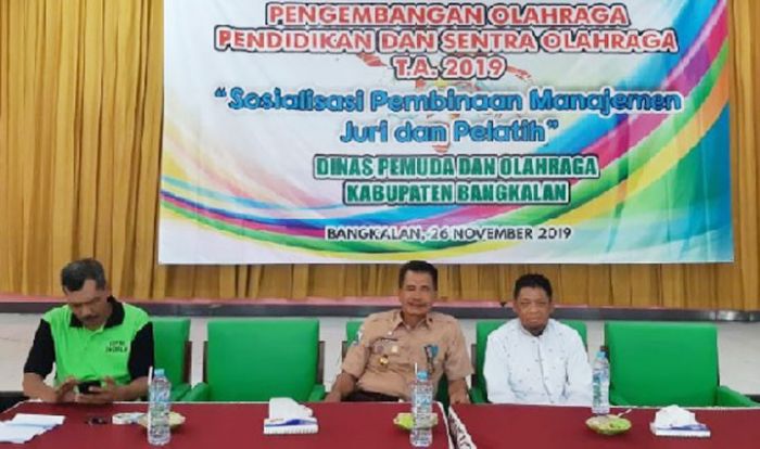 Dispora Bangkalan Gelar Sosialisasi Pembinaan pada Pelatih Cabang Olahraga Dispora Bangkalan Gelar Sosialisasi Pembinaan pada Pelatih Cabang Olahraga