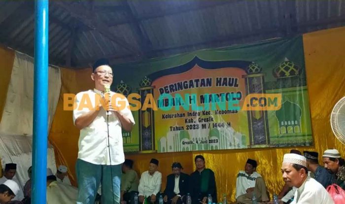 Ketua DPD Golkar Gresik Bilang Begini saat Hadiri Haul Sesepuh Kelurahan Indro