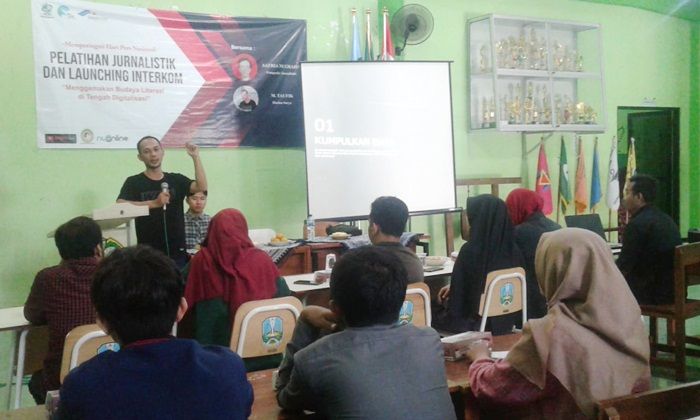 Gandeng Forwas, Puluhan Mahasiswa Unusida Ikuti Pelatihan Jurnalistik