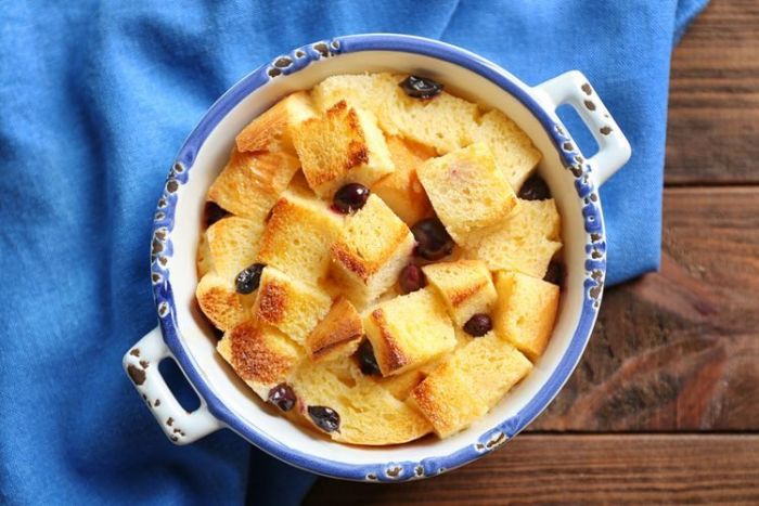 Resep Puding Roti Tawar Pisang Panggang Resep Puding Roti Tawar Pisang Panggang