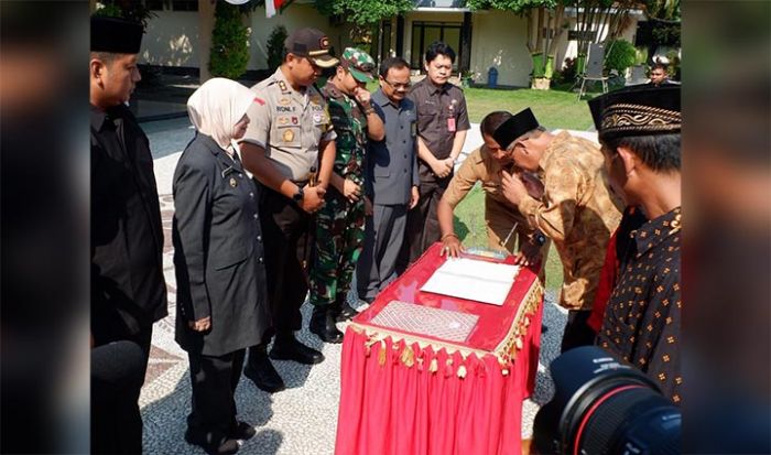 Jelang Pilkades Serentak, Ratusan Cakades Lakukan Deklarasi Damai