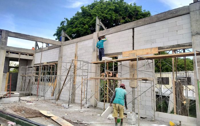 Progres Pembangunan Gedung KPU Pasuruan Sudah 45 Persen