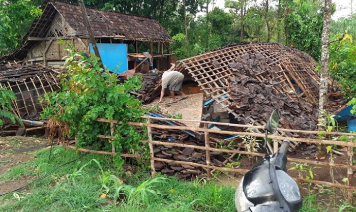 Diamuk Angin Kencang, 50 Rumah di Blitar Selatan Rusak Ringan, 3 Rusak Parah