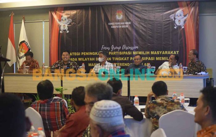 Tingkatkan Pertisipasi Pemilih Pemilu 2024, KPU Gresik Gelar FGD Tingkatkan Pertisipasi Pemilih Pemilu 2024, KPU Gresik Gelar FGD