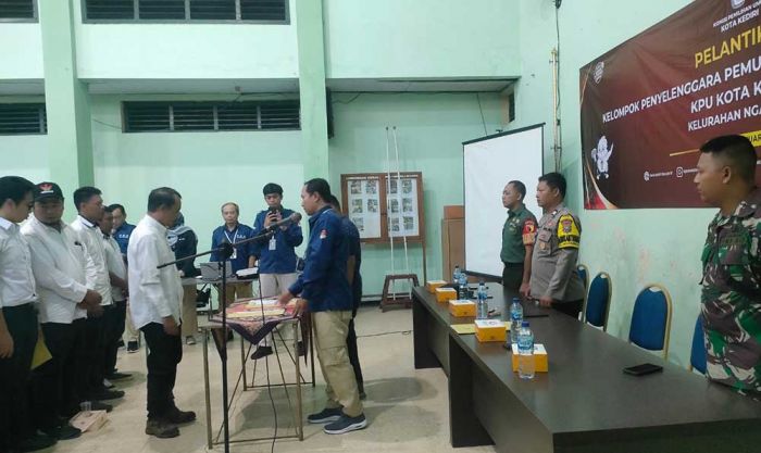 Ribuan Anggota KPPS Kota Kediri Dilantik Serentak