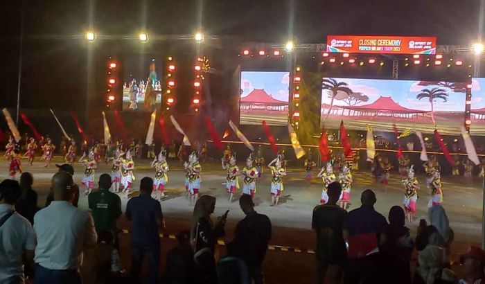 Closing Ceremony Porprov Jatim 2023 Meriah, Ribuan Penonton Padati Stadion Gajah Mada Mojosari Closing Ceremony Porprov Jatim 2023 Meriah, Ribuan Penonton Padati Stadion Gajah Mada Mojosari