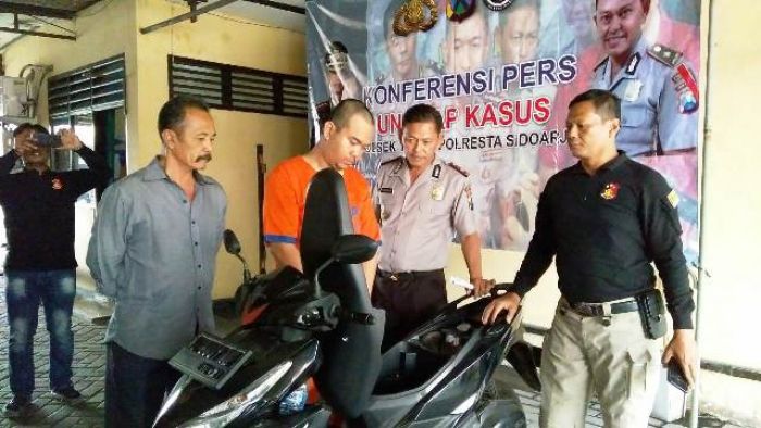 Warga Rusun Ngelom Dibekuk, Bawa Kabur Motor di Parkir